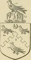 An illustration from The visitation of London, anno Domini 1633, 1634, and 1635. Made by Sr. Henry St. George, kt., Richmond herald, and deputy and marshal to Sr. Richard St. George, kt., Clarencieux king of armes (1886)