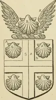 An illustration from The visitation of London, anno Domini 1633, 1634, and 1635. Made by Sr. Henry St. George, kt., Richmond herald, and deputy and marshal to Sr. Richard St. George, kt., Clarencieux king of armes (1886)