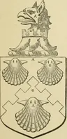 An illustration from The visitation of London, anno Domini 1633, 1634, and 1635. Made by Sr. Henry St. George, kt., Richmond herald, and deputy and marshal to Sr. Richard St. George, kt., Clarencieux king of armes (1886)
