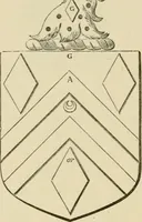 An illustration from The visitation of London, anno Domini 1633, 1634, and 1635. Made by Sr. Henry St. George, kt., Richmond herald, and deputy and marshal to Sr. Richard St. George, kt., Clarencieux king of armes (1886)