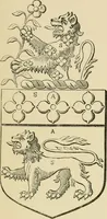 An illustration from The visitation of London, anno Domini 1633, 1634, and 1635. Made by Sr. Henry St. George, kt., Richmond herald, and deputy and marshal to Sr. Richard St. George, kt., Clarencieux king of armes (1886)