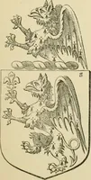 An illustration from The visitation of London, anno Domini 1633, 1634, and 1635. Made by Sr. Henry St. George, kt., Richmond herald, and deputy and marshal to Sr. Richard St. George, kt., Clarencieux king of armes (1886)