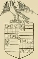 An illustration from The visitation of London, anno Domini 1633, 1634, and 1635. Made by Sr. Henry St. George, kt., Richmond herald, and deputy and marshal to Sr. Richard St. George, kt., Clarencieux king of armes (1886)