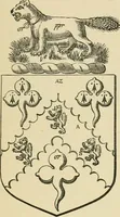 An illustration from The visitation of London, anno Domini 1633, 1634, and 1635. Made by Sr. Henry St. George, kt., Richmond herald, and deputy and marshal to Sr. Richard St. George, kt., Clarencieux king of armes (1886)