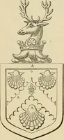 An illustration from The visitation of London, anno Domini 1633, 1634, and 1635. Made by Sr. Henry St. George, kt., Richmond herald, and deputy and marshal to Sr. Richard St. George, kt., Clarencieux king of armes (1886)