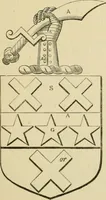 An illustration from The visitation of London, anno Domini 1633, 1634, and 1635. Made by Sr. Henry St. George, kt., Richmond herald, and deputy and marshal to Sr. Richard St. George, kt., Clarencieux king of armes (1886)