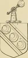 An illustration from The visitation of London, anno Domini 1633, 1634, and 1635. Made by Sr. Henry St. George, kt., Richmond herald, and deputy and marshal to Sr. Richard St. George, kt., Clarencieux king of armes (1886)