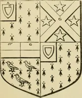 An illustration from The visitation of London, anno Domini 1633, 1634, and 1635. Made by Sr. Henry St. George, kt., Richmond herald, and deputy and marshal to Sr. Richard St. George, kt., Clarencieux king of armes (1886)
