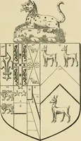 An illustration from The visitation of London, anno Domini 1633, 1634, and 1635. Made by Sr. Henry St. George, kt., Richmond herald, and deputy and marshal to Sr. Richard St. George, kt., Clarencieux king of armes (1886)