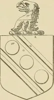 An illustration from The visitation of London, anno Domini 1633, 1634, and 1635. Made by Sr. Henry St. George, kt., Richmond herald, and deputy and marshal to Sr. Richard St. George, kt., Clarencieux king of armes (1886)