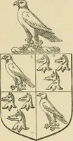 An illustration from The visitation of London, anno Domini 1633, 1634, and 1635. Made by Sr. Henry St. George, kt., Richmond herald, and deputy and marshal to Sr. Richard St. George, kt., Clarencieux king of armes (1886)