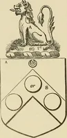 An illustration from The visitation of London, anno Domini 1633, 1634, and 1635. Made by Sr. Henry St. George, kt., Richmond herald, and deputy and marshal to Sr. Richard St. George, kt., Clarencieux king of armes (1886)