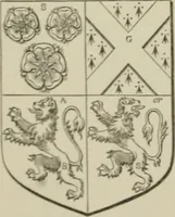 An illustration from The visitation of London : anno Domini 1633, 1634, and 1635. Made by Sr. Henry St. George, kt., Richmond herald, and deputy and marshal to Sr. Richard St. George, kt., Clarencieux king of armes (1880)