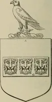 An illustration from The visitation of London : anno Domini 1633, 1634, and 1635. Made by Sr. Henry St. George, kt., Richmond herald, and deputy and marshal to Sr. Richard St. George, kt., Clarencieux king of armes (1880)