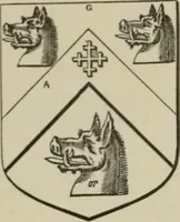 An illustration from The visitation of London : anno Domini 1633, 1634, and 1635. Made by Sr. Henry St. George, kt., Richmond herald, and deputy and marshal to Sr. Richard St. George, kt., Clarencieux king of armes (1880)