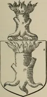 An illustration from The visitation of London : anno Domini 1633, 1634, and 1635. Made by Sr. Henry St. George, kt., Richmond herald, and deputy and marshal to Sr. Richard St. George, kt., Clarencieux king of armes (1880)