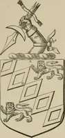An illustration from The visitation of London : anno Domini 1633, 1634, and 1635. Made by Sr. Henry St. George, kt., Richmond herald, and deputy and marshal to Sr. Richard St. George, kt., Clarencieux king of armes (1880)