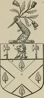 An illustration from The visitation of London : anno Domini 1633, 1634, and 1635. Made by Sr. Henry St. George, kt., Richmond herald, and deputy and marshal to Sr. Richard St. George, kt., Clarencieux king of armes (1880)