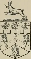 An illustration from The visitation of London : anno Domini 1633, 1634, and 1635. Made by Sr. Henry St. George, kt., Richmond herald, and deputy and marshal to Sr. Richard St. George, kt., Clarencieux king of armes (1880)