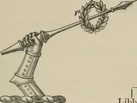 An illustration from The visitation of London : anno Domini 1633, 1634, and 1635. Made by Sr. Henry St. George, kt., Richmond herald, and deputy and marshal to Sr. Richard St. George, kt., Clarencieux king of armes (1880)
