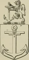 An illustration from The visitation of London : anno Domini 1633, 1634, and 1635. Made by Sr. Henry St. George, kt., Richmond herald, and deputy and marshal to Sr. Richard St. George, kt., Clarencieux king of armes (1880)