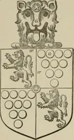 An illustration from The visitation of London : anno Domini 1633, 1634, and 1635. Made by Sr. Henry St. George, kt., Richmond herald, and deputy and marshal to Sr. Richard St. George, kt., Clarencieux king of armes (1880)