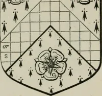 An illustration from The visitation of London : anno Domini 1633, 1634, and 1635. Made by Sr. Henry St. George, kt., Richmond herald, and deputy and marshal to Sr. Richard St. George, kt., Clarencieux king of armes (1880)