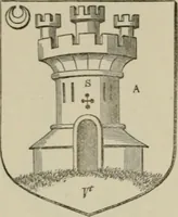 An illustration from The visitation of London : anno Domini 1633, 1634, and 1635. Made by Sr. Henry St. George, kt., Richmond herald, and deputy and marshal to Sr. Richard St. George, kt., Clarencieux king of armes (1880)