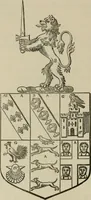 An illustration from The visitation of London : anno Domini 1633, 1634, and 1635. Made by Sr. Henry St. George, kt., Richmond herald, and deputy and marshal to Sr. Richard St. George, kt., Clarencieux king of armes (1880)
