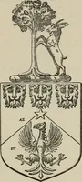 An illustration from The visitation of London : anno Domini 1633, 1634, and 1635. Made by Sr. Henry St. George, kt., Richmond herald, and deputy and marshal to Sr. Richard St. George, kt., Clarencieux king of armes (1880)