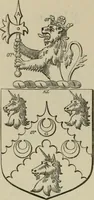 An illustration from The visitation of London : anno Domini 1633, 1634, and 1635. Made by Sr. Henry St. George, kt., Richmond herald, and deputy and marshal to Sr. Richard St. George, kt., Clarencieux king of armes (1880)