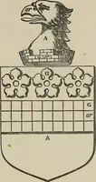 An illustration from The visitation of London : anno Domini 1633, 1634, and 1635. Made by Sr. Henry St. George, kt., Richmond herald, and deputy and marshal to Sr. Richard St. George, kt., Clarencieux king of armes (1880)