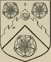 An illustration from The visitation of London : anno Domini 1633, 1634, and 1635. Made by Sr. Henry St. George, kt., Richmond herald, and deputy and marshal to Sr. Richard St. George, kt., Clarencieux king of armes (1880)