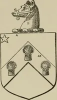 An illustration from The visitation of London : anno Domini 1633, 1634, and 1635. Made by Sr. Henry St. George, kt., Richmond herald, and deputy and marshal to Sr. Richard St. George, kt., Clarencieux king of armes (1880)