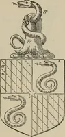 An illustration from The visitation of London : anno Domini 1633, 1634, and 1635. Made by Sr. Henry St. George, kt., Richmond herald, and deputy and marshal to Sr. Richard St. George, kt., Clarencieux king of armes (1880)