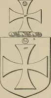 An illustration from The visitation of London : anno Domini 1633, 1634, and 1635. Made by Sr. Henry St. George, kt., Richmond herald, and deputy and marshal to Sr. Richard St. George, kt., Clarencieux king of armes (1880)