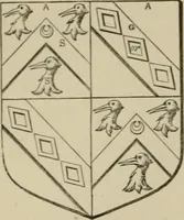 An illustration from The visitation of London : anno Domini 1633, 1634, and 1635. Made by Sr. Henry St. George, kt., Richmond herald, and deputy and marshal to Sr. Richard St. George, kt., Clarencieux king of armes (1880)