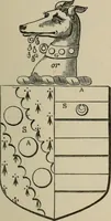 An illustration from The visitation of London : anno Domini 1633, 1634, and 1635. Made by Sr. Henry St. George, kt., Richmond herald, and deputy and marshal to Sr. Richard St. George, kt., Clarencieux king of armes (1880)