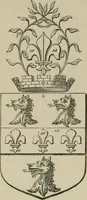 An illustration from The visitation of London : anno Domini 1633, 1634, and 1635. Made by Sr. Henry St. George, kt., Richmond herald, and deputy and marshal to Sr. Richard St. George, kt., Clarencieux king of armes (1880)