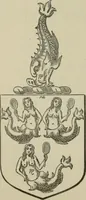 An illustration from The visitation of London : anno Domini 1633, 1634, and 1635. Made by Sr. Henry St. George, kt., Richmond herald, and deputy and marshal to Sr. Richard St. George, kt., Clarencieux king of armes (1880)