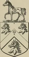 An illustration from The visitation of London : anno Domini 1633, 1634, and 1635. Made by Sr. Henry St. George, kt., Richmond herald, and deputy and marshal to Sr. Richard St. George, kt., Clarencieux king of armes (1880)
