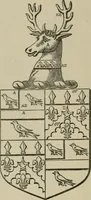 An illustration from The visitation of London : anno Domini 1633, 1634, and 1635. Made by Sr. Henry St. George, kt., Richmond herald, and deputy and marshal to Sr. Richard St. George, kt., Clarencieux king of armes (1880)