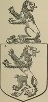 An illustration from The visitation of London : anno Domini 1633, 1634, and 1635. Made by Sr. Henry St. George, kt., Richmond herald, and deputy and marshal to Sr. Richard St. George, kt., Clarencieux king of armes (1880)
