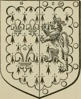 An illustration from The visitation of London : anno Domini 1633, 1634, and 1635. Made by Sr. Henry St. George, kt., Richmond herald, and deputy and marshal to Sr. Richard St. George, kt., Clarencieux king of armes (1880)