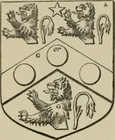An illustration from The visitation of London : anno Domini 1633, 1634, and 1635. Made by Sr. Henry St. George, kt., Richmond herald, and deputy and marshal to Sr. Richard St. George, kt., Clarencieux king of armes (1880)