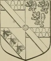 An illustration from The visitation of London : anno Domini 1633, 1634, and 1635. Made by Sr. Henry St. George, kt., Richmond herald, and deputy and marshal to Sr. Richard St. George, kt., Clarencieux king of armes (1880)