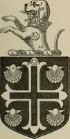 An illustration from The visitation of London : anno Domini 1633, 1634, and 1635. Made by Sr. Henry St. George, kt., Richmond herald, and deputy and marshal to Sr. Richard St. George, kt., Clarencieux king of armes (1880)