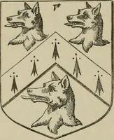An illustration from The visitation of London : anno Domini 1633, 1634, and 1635. Made by Sr. Henry St. George, kt., Richmond herald, and deputy and marshal to Sr. Richard St. George, kt., Clarencieux king of armes (1880)