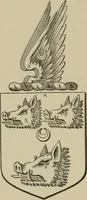 An illustration from The visitation of London : anno Domini 1633, 1634, and 1635. Made by Sr. Henry St. George, kt., Richmond herald, and deputy and marshal to Sr. Richard St. George, kt., Clarencieux king of armes (1880)