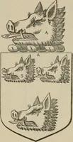 An illustration from The visitation of London : anno Domini 1633, 1634, and 1635. Made by Sr. Henry St. George, kt., Richmond herald, and deputy and marshal to Sr. Richard St. George, kt., Clarencieux king of armes (1880)